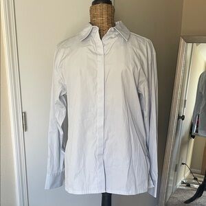 Open Edit Relaxed Poplin Button-Up Shirt